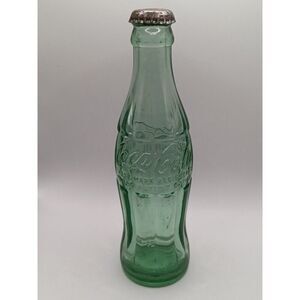 Vintage Coca Cola 6 1/2 oz. Green Glass Bottle Wilmington De W/ Cap 63-90